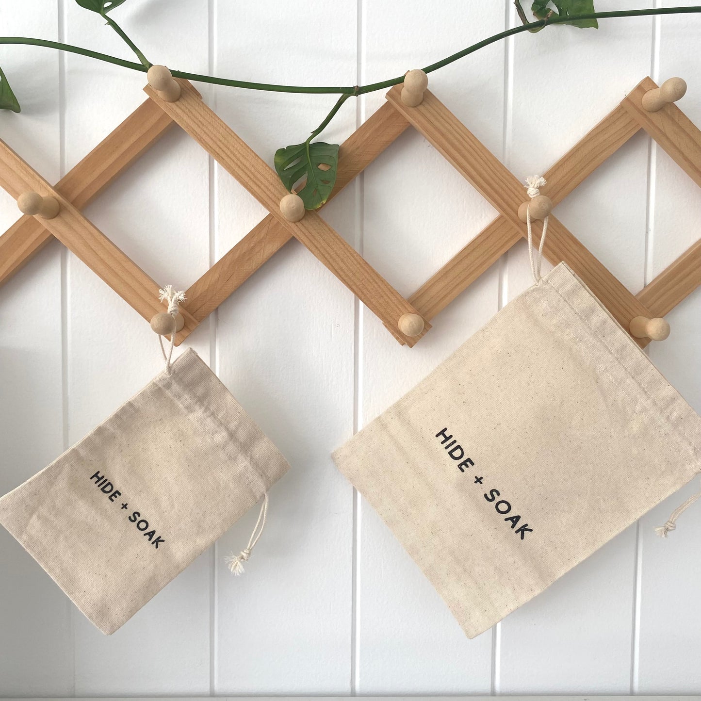 Hide + Soak Cotton Bath Bags – Small & Large | Reusable