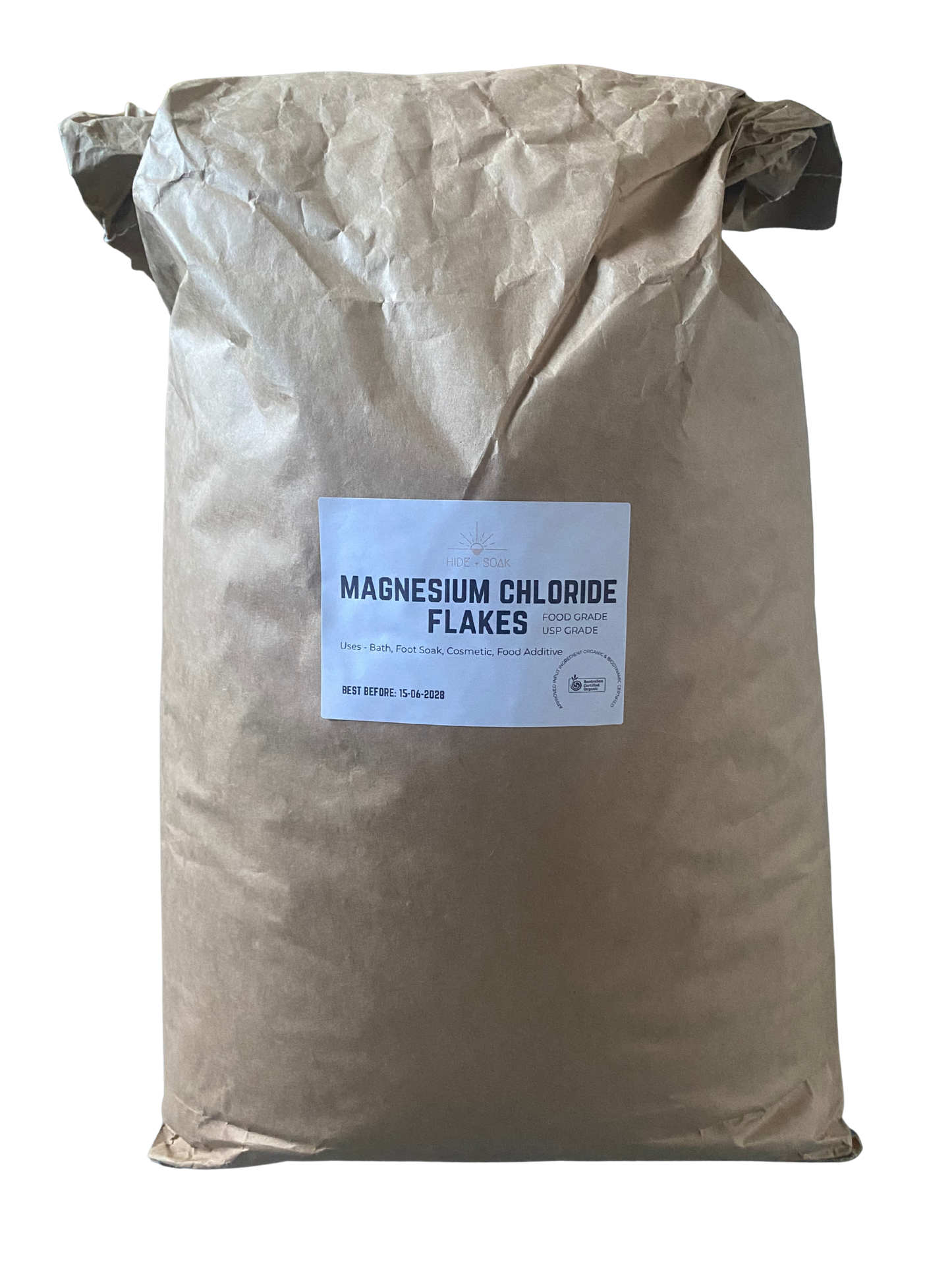 20kg Bag Magnesium Chloride Flakes - Pharmaceutical + Food Grade