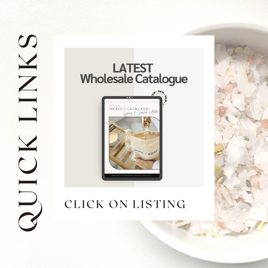 Quick Links + Downloadable Catalogue