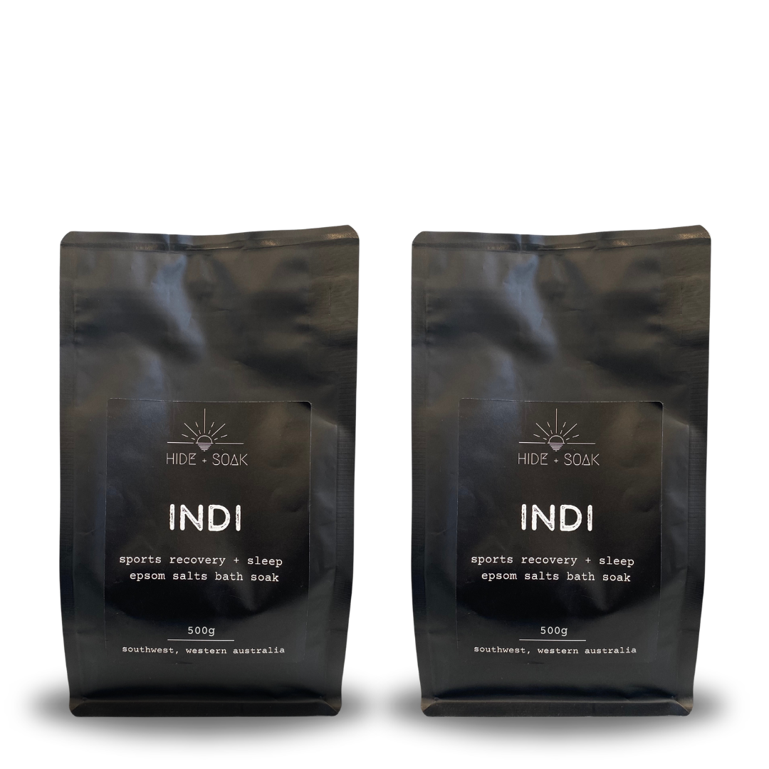 Indi - Sports Recovery - Relax + Sleep Epsom Salts Bath Soak | 500g