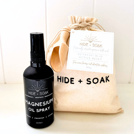 Reset Bundle: #2 Franki Blue Bath Salts + Magnesium Oil Spray