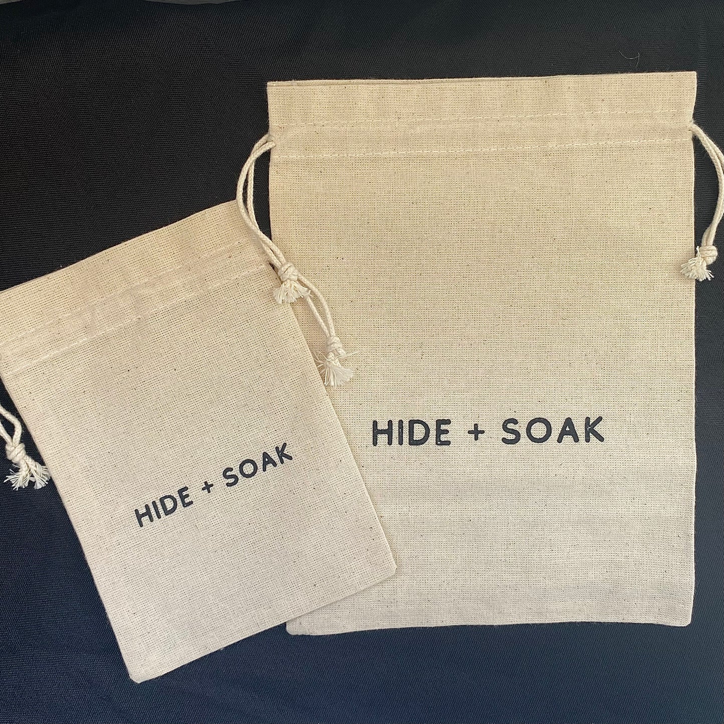 Hide + Soak Cotton Bath Bags – Small & Large | Reusable