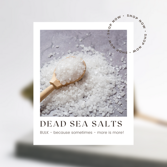 20kg Bag Dead Sea Salts - Organic + Biodynamic Certified