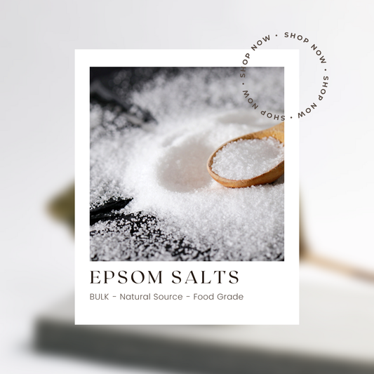 25kg Bag Natural Epsom Salts - Food Grade + Organic + Biodynamic Certified Ingredient
