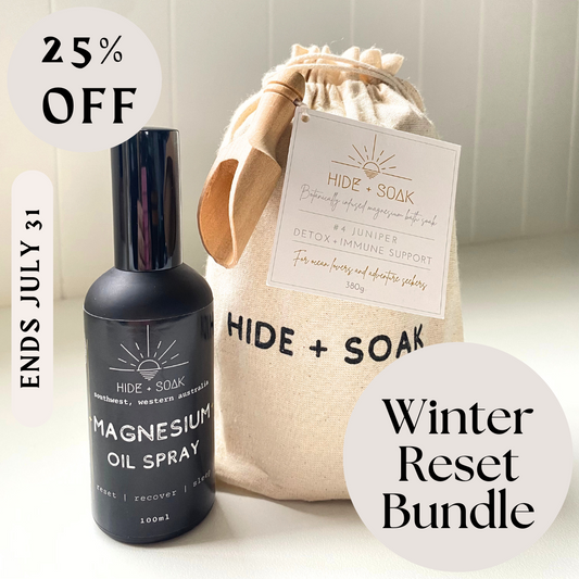 Winter Reset Bundle: #4 Juniper Bath + Foot Salts & Magnesium Oil Spray